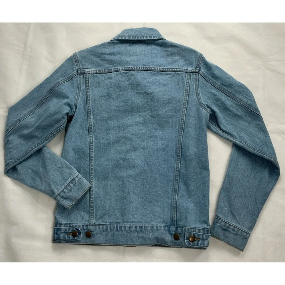 American Apparel Classic Trucker Jean Jacket Mens XXS Light Wash Denim RSAND400W